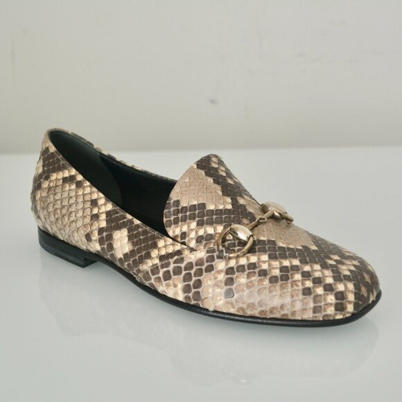 NIB AUTHENTIC GUCCI PYTHON HORSEBIT LOAFERS - Picture 3 of 8
